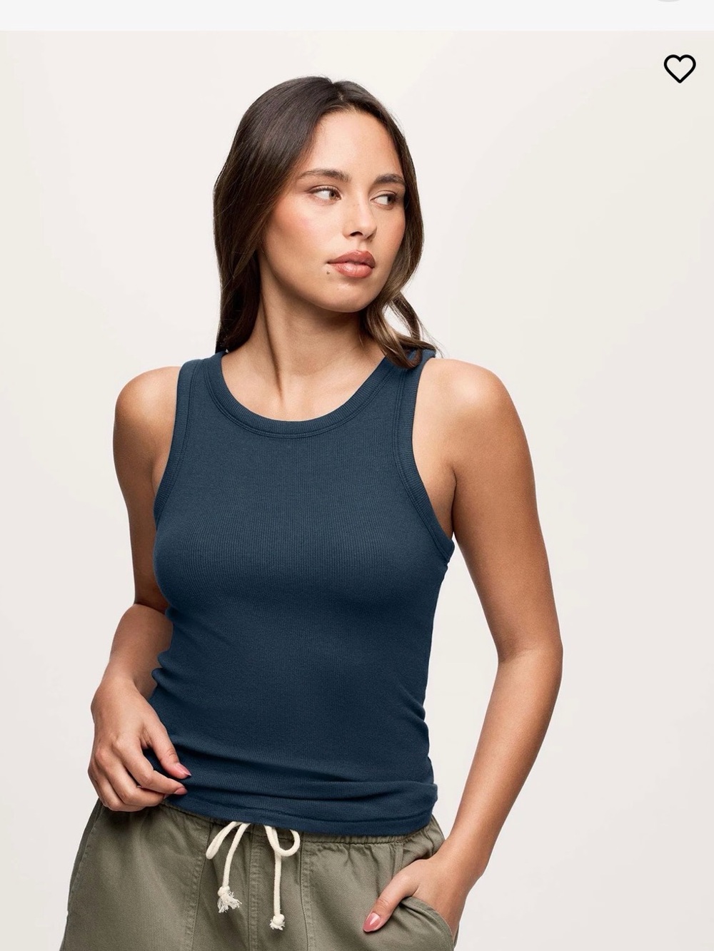 nuuds Navy Ribbed Tank - Relaxed Fit